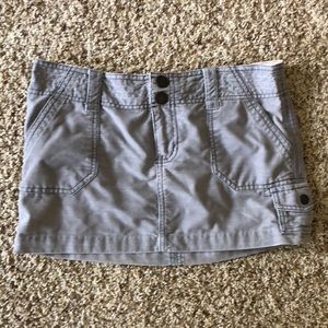 Gray Cargo Mini Skirt 💗